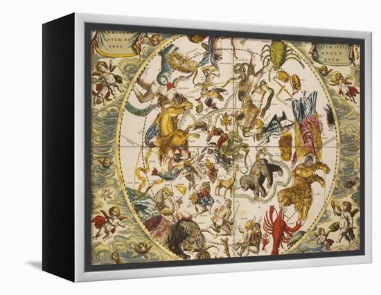 Atlas Coelestis Seu Harmonia Macrocosmica, 18th Century-Andreas Cellarius-Framed Premier Image Canvas