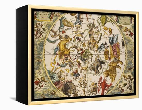 Atlas Coelestis Seu Harmonia Macrocosmica, 18th Century-Andreas Cellarius-Framed Premier Image Canvas