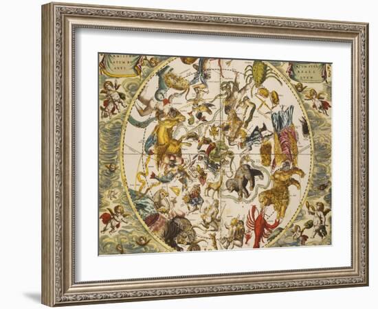 Atlas Coelestis Seu Harmonia Macrocosmica, 18th Century-Andreas Cellarius-Framed Giclee Print