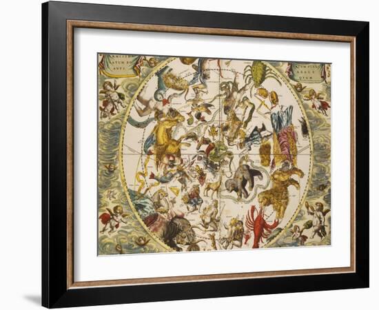 Atlas Coelestis Seu Harmonia Macrocosmica, 18th Century-Andreas Cellarius-Framed Giclee Print