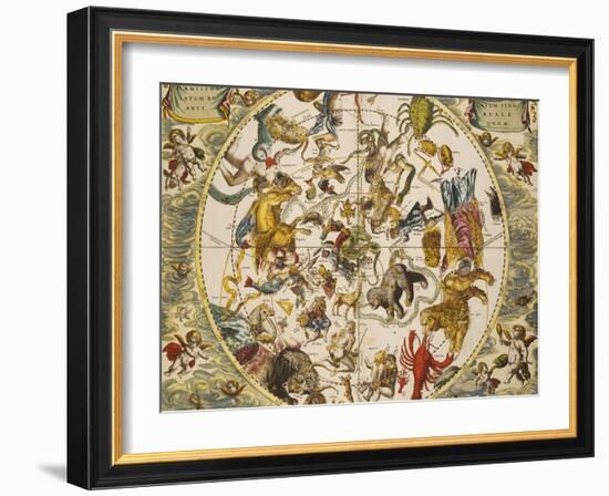 Atlas Coelestis Seu Harmonia Macrocosmica, 18th Century-Andreas Cellarius-Framed Giclee Print