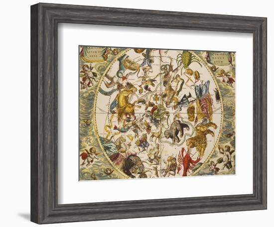 Atlas Coelestis Seu Harmonia Macrocosmica, 18th Century-Andreas Cellarius-Framed Giclee Print