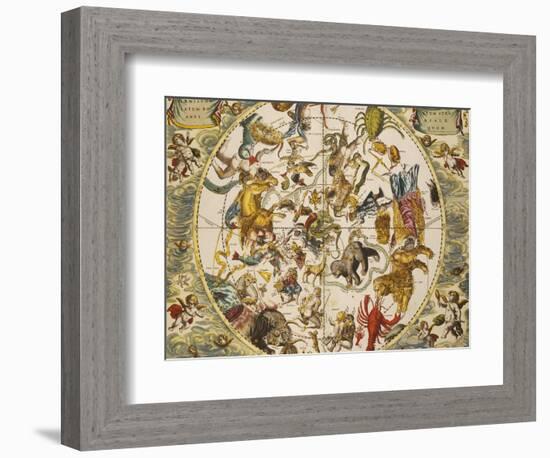 Atlas Coelestis Seu Harmonia Macrocosmica, 18th Century-Andreas Cellarius-Framed Giclee Print