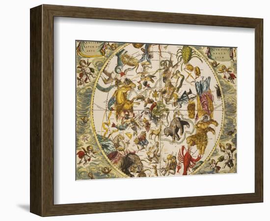 Atlas Coelestis Seu Harmonia Macrocosmica, 18th Century-Andreas Cellarius-Framed Giclee Print