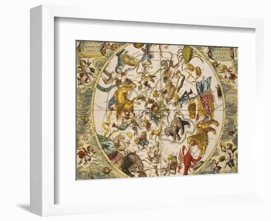 Atlas Coelestis Seu Harmonia Macrocosmica, 18th Century-Andreas Cellarius-Framed Giclee Print