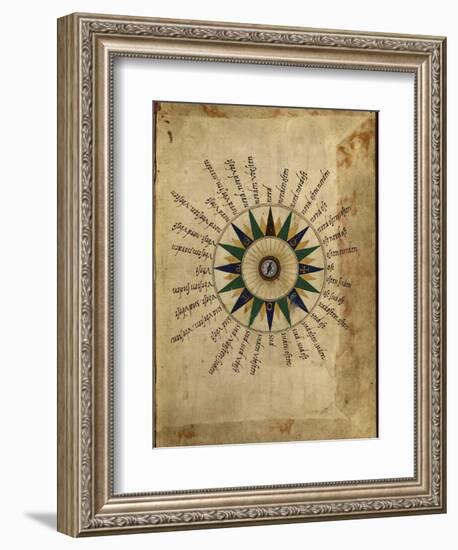 Atlas Compass, 16th Century-Library of Congress-Framed Photographic Print