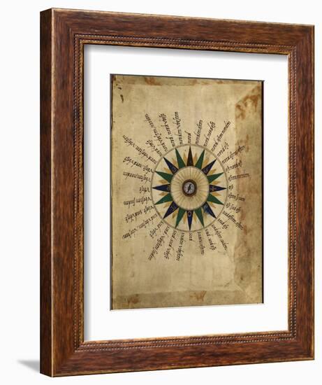 Atlas Compass, 16th Century-Library of Congress-Framed Photographic Print