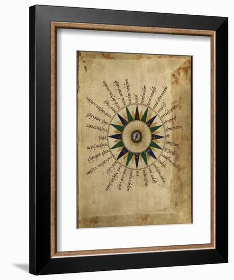 Atlas Compass, 16th Century-Library of Congress-Framed Photographic Print