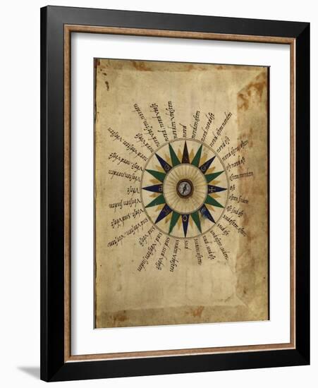 Atlas Compass, 16th Century-Library of Congress-Framed Photographic Print