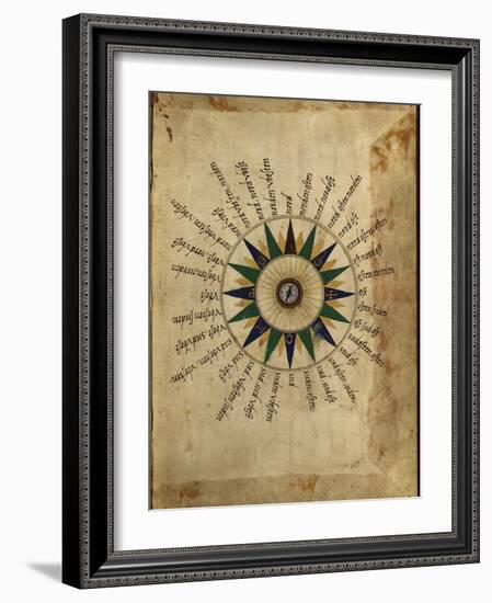 Atlas Compass, 16th Century-Library of Congress-Framed Photographic Print