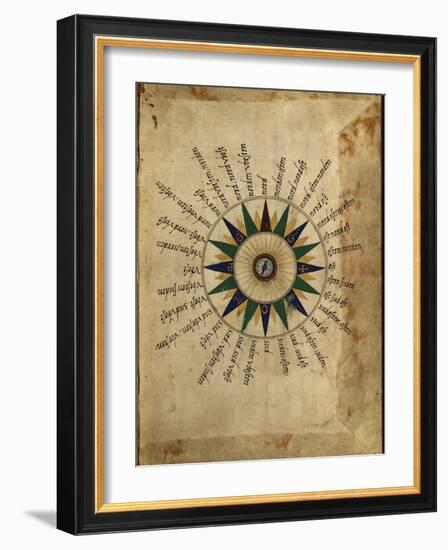 Atlas Compass, 16th Century-Library of Congress-Framed Photographic Print