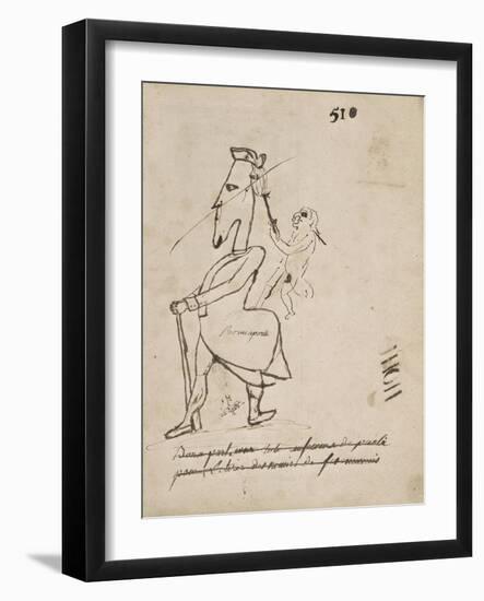Atlas de Napoléon, caricature-null-Framed Giclee Print