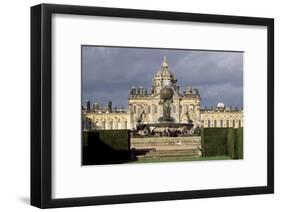 Atlas Fountain with Facade of Castle Howard in the Background-John Thomas-Framed Giclee Print