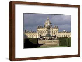 Atlas Fountain with Facade of Castle Howard in the Background-John Thomas-Framed Giclee Print