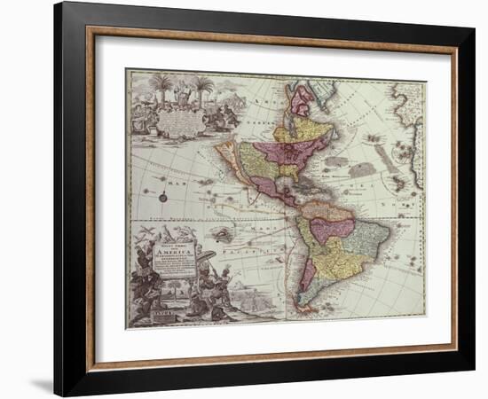 Atlas Geographicus, 1725-Georg Matthaus Seutter-Framed Giclee Print