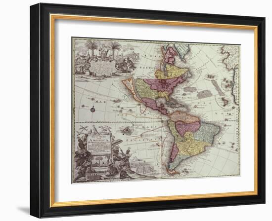 Atlas Geographicus, 1725-Georg Matthaus Seutter-Framed Giclee Print