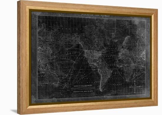 Atlas of the World-null-Framed Premier Image Canvas