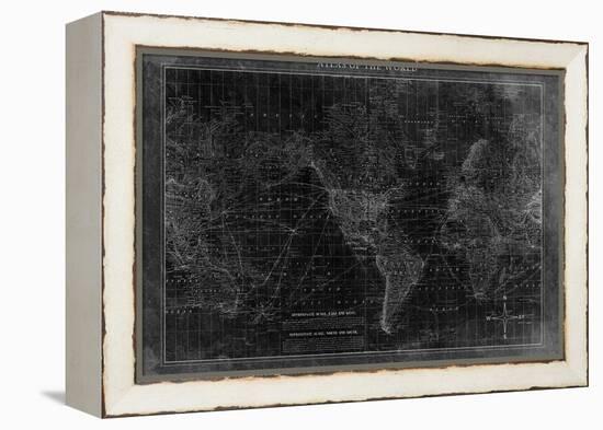 Atlas of the World-null-Framed Premier Image Canvas