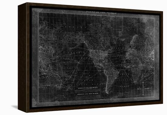 Atlas of the World-null-Framed Premier Image Canvas