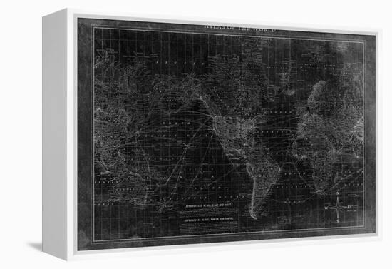 Atlas of the World-null-Framed Premier Image Canvas