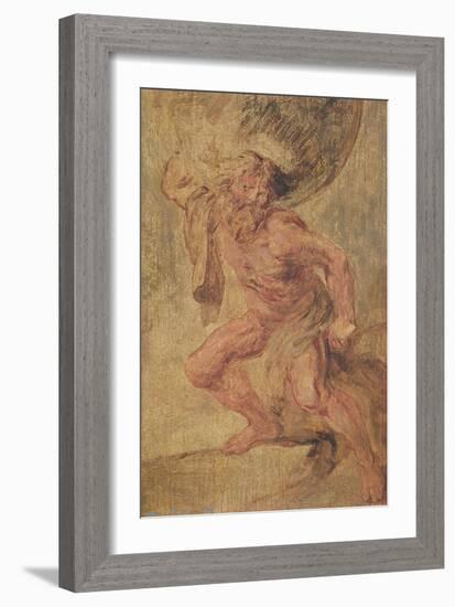 Atlas (Oil on Canvas)-Francisco Jose de Goya y Lucientes-Framed Giclee Print