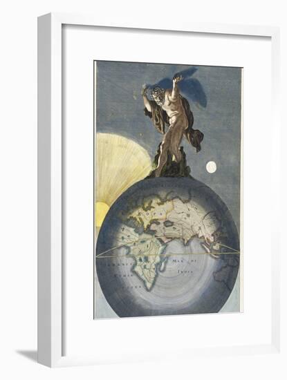 Atlas-Justus Danckerts-Framed Giclee Print