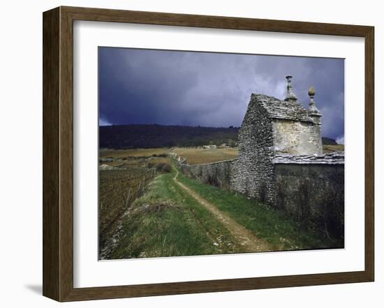 Atmospheric of Grape Grower's House, Built During the 12th Century-Walter Sanders-Framed Photographic Print