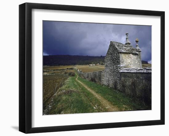 Atmospheric of Grape Grower's House, Built During the 12th Century-Walter Sanders-Framed Photographic Print