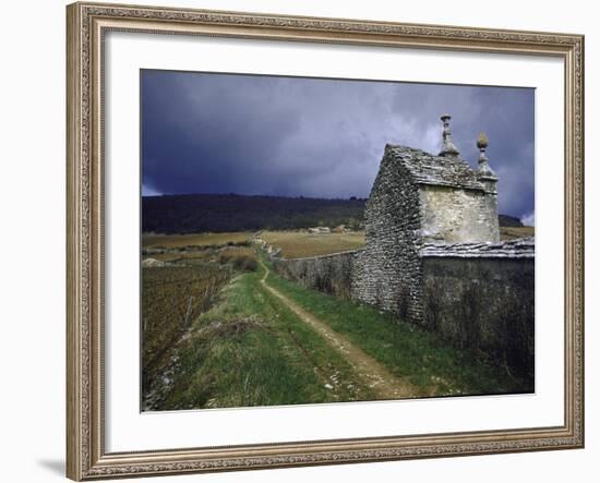 Atmospheric of Grape Grower's House, Built During the 12th Century-Walter Sanders-Framed Photographic Print