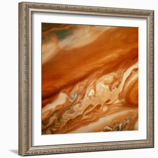 Atmospheric Waves on Jupiter-null-Framed Premium Photographic Print