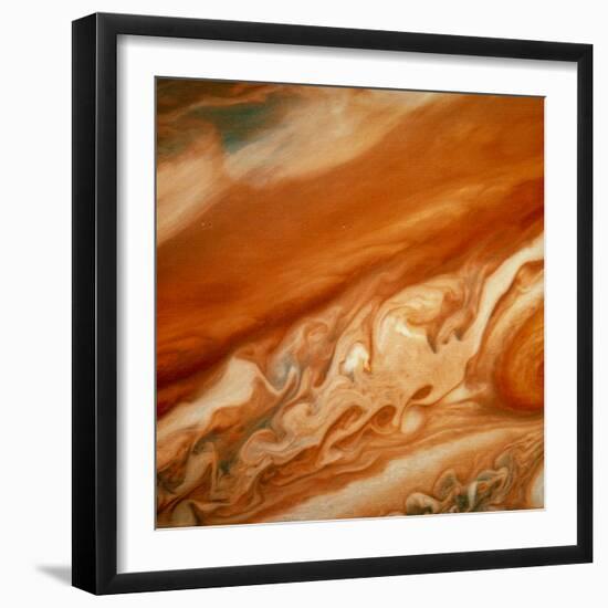 Atmospheric Waves on Jupiter-null-Framed Premium Photographic Print