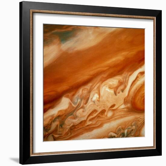 Atmospheric Waves on Jupiter-null-Framed Premium Photographic Print