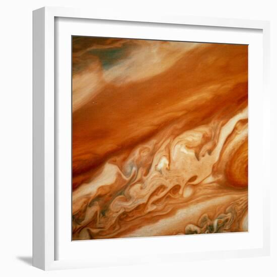 Atmospheric Waves on Jupiter-null-Framed Premium Photographic Print