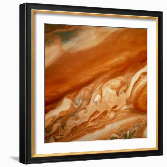 Atmospheric Waves on Jupiter-null-Framed Premium Photographic Print