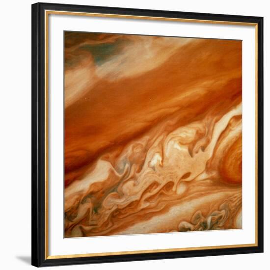 Atmospheric Waves on Jupiter--Framed Photographic Print