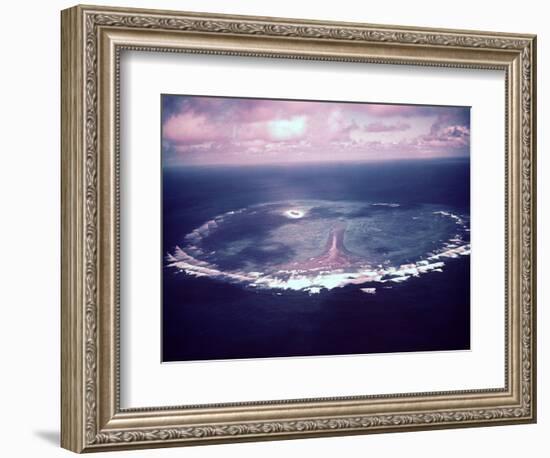 Atoll in the Capricorn Group, Great Barrier Reef-Fritz Goro-Framed Photographic Print