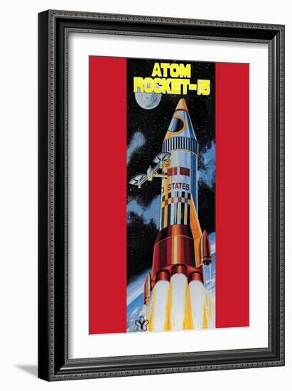 Atom Rocket-15-null-Framed Premium Giclee Print