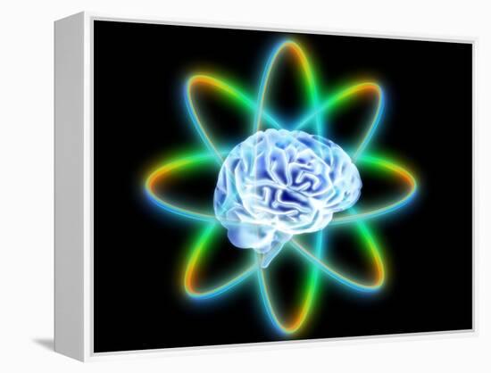 Atomic Brain-PASIEKA-Framed Premier Image Canvas