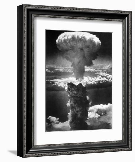 Atomic Burst Over Nagasaki, 1945-us National Archives-Framed Photographic Print