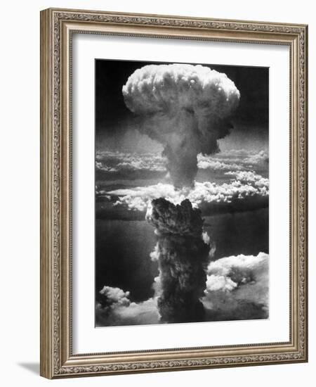 Atomic Burst Over Nagasaki, 1945-us National Archives-Framed Photographic Print