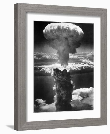 Atomic Burst Over Nagasaki, 1945-us National Archives-Framed Photographic Print