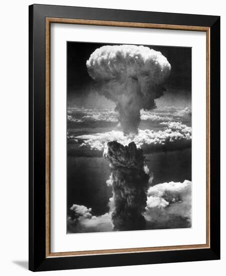 Atomic Burst Over Nagasaki, 1945-us National Archives-Framed Photographic Print