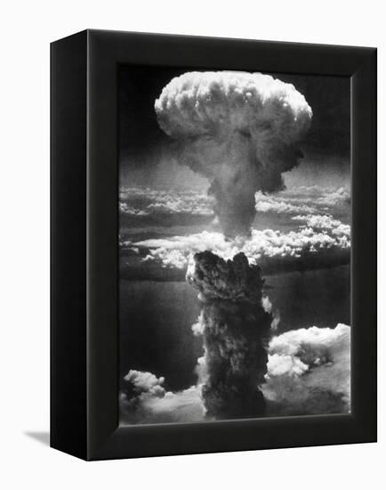 Atomic Burst Over Nagasaki, 1945-us National Archives-Framed Premier Image Canvas