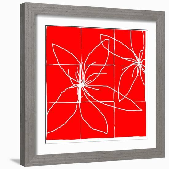 Atomic Floral Four-Jan Weiss-Framed Art Print