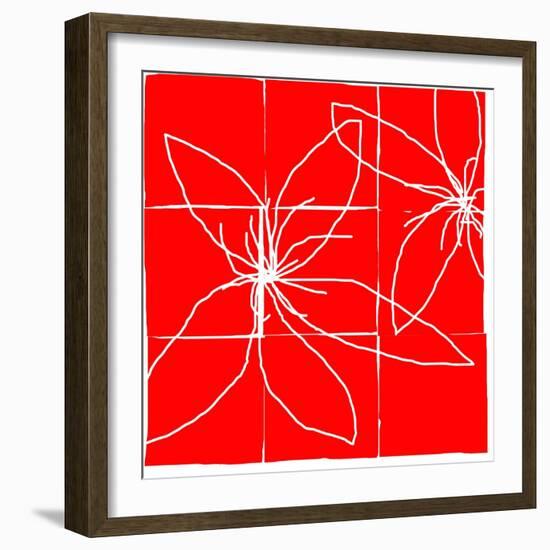 Atomic Floral Four-Jan Weiss-Framed Art Print