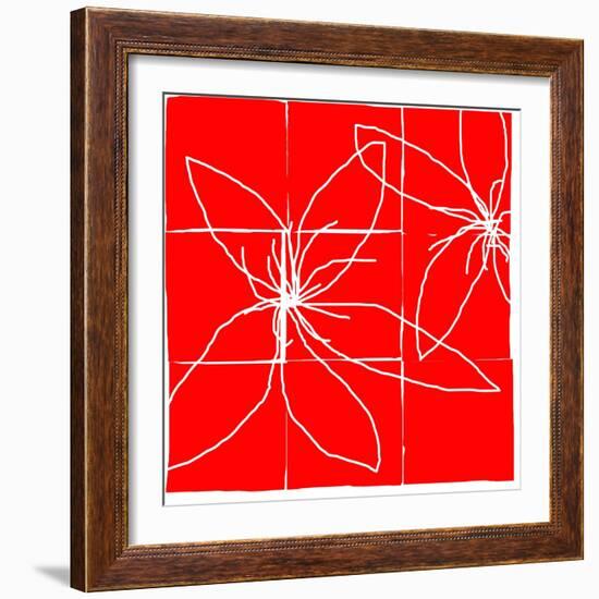 Atomic Floral Four-Jan Weiss-Framed Art Print