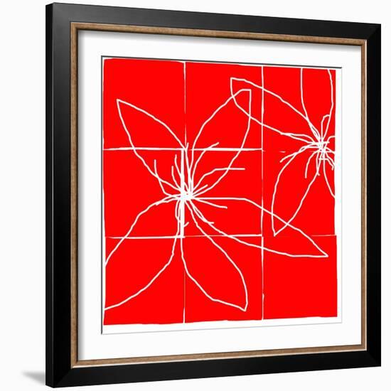 Atomic Floral Four-Jan Weiss-Framed Art Print