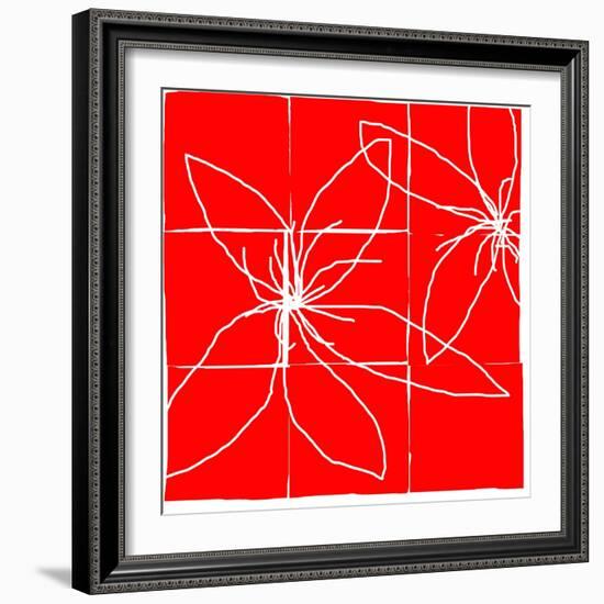 Atomic Floral Four-Jan Weiss-Framed Art Print