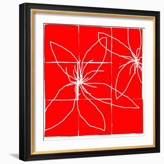 Atomic Floral Four-Jan Weiss-Framed Art Print