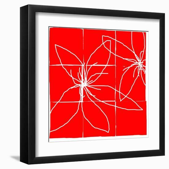 Atomic Floral Four-Jan Weiss-Framed Art Print